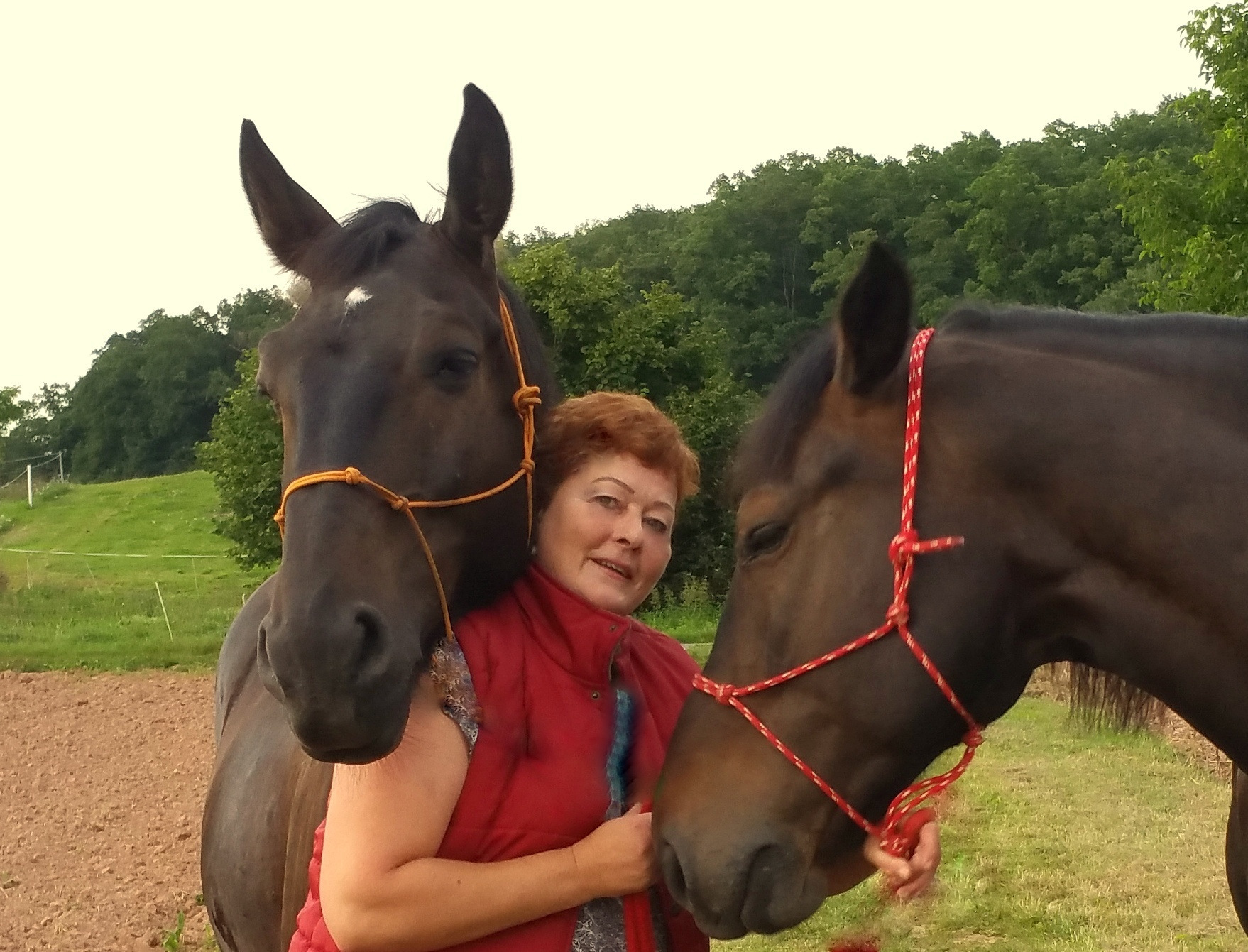 Dorothea Sell mit Voitek und Burak